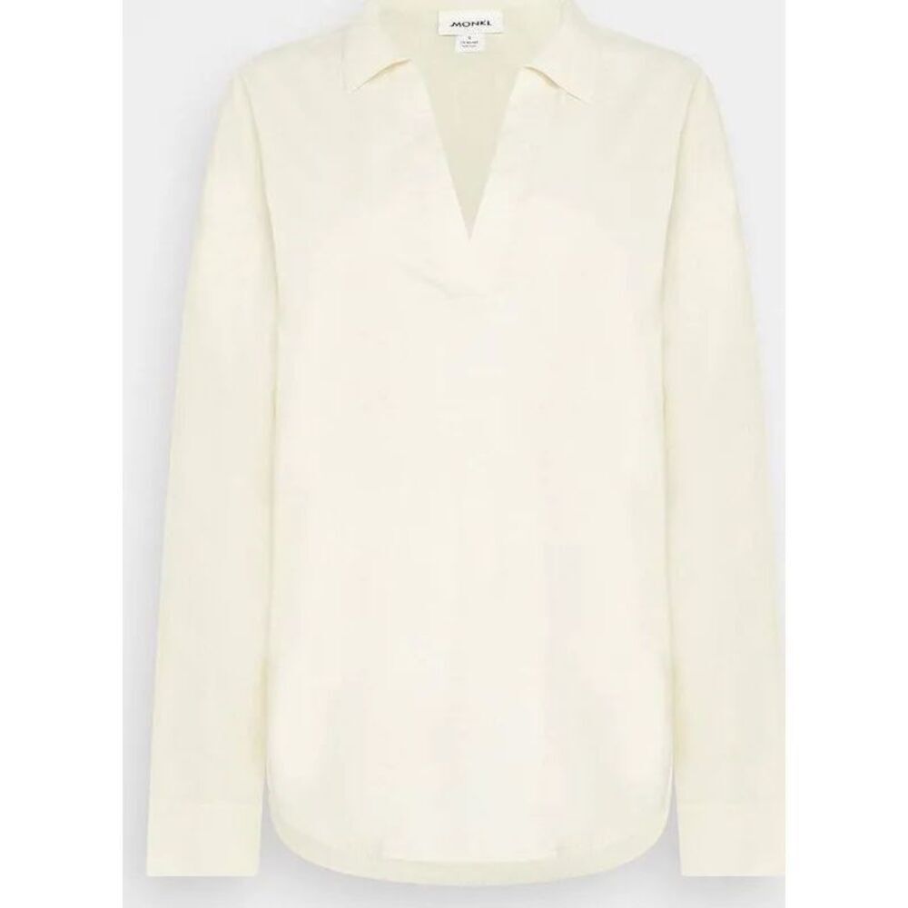New Monki 100% Cotton Poplin Top Size S - Picture 3 of 9